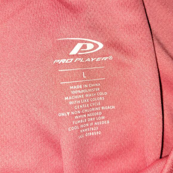 Ladies Large Long Sleeve Orange Peach Athletic Shirt with Knot Waist Detail - Picture 7 of 7